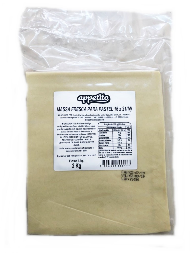 Massa Fresca para Pastel