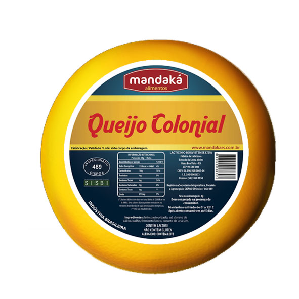 Queijo Prato Tipo Colônia